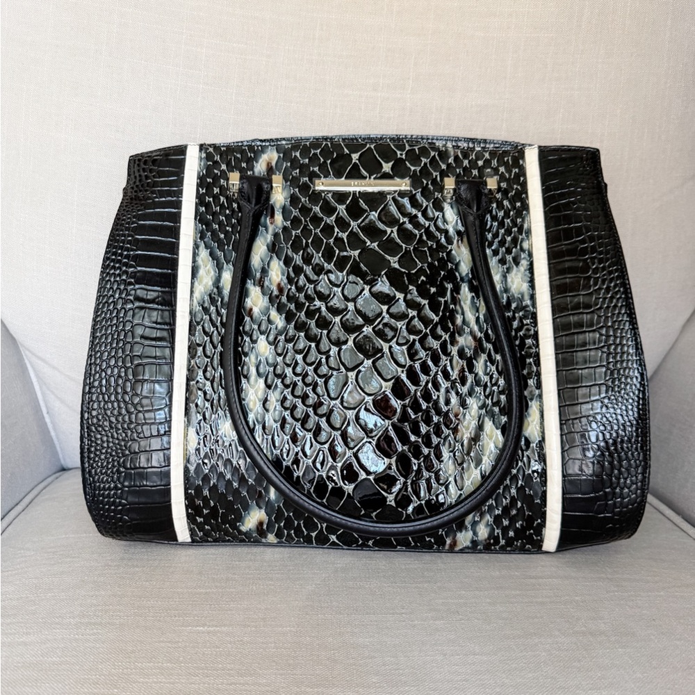 Brahmin Alice Carry All Bag - Black Carlisle